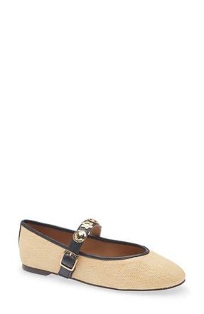 Madewell The Remy Mary Jane Flat in Natural Multi at Nordstrom Rack, Size 10.5