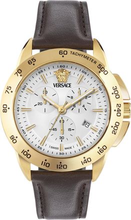 Versace V-Sport Chrono Leather Watch