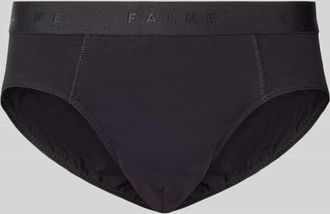 Falke Regular Fit Brief mit Logo-Detail Modell Daily in Black, Größe XXL