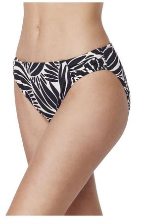 Gottex Comeback Mid Rise Swim Bottom in Black-White at Nordstrom, Size 14