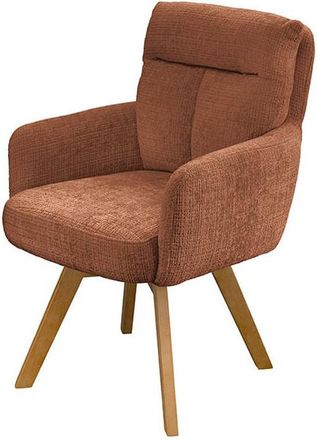 Global Interiors 360° Drehbarer Designstuhl Big Nevis - Chenille Rostbraun