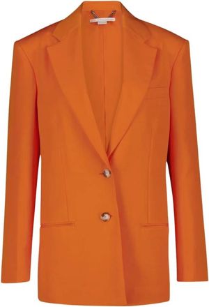 Stella McCartney Tangerine Oversized Blazer - Dames - Blazers - Oranje - L - Jassen