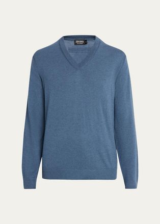 Ermenegildo Zegna Mens Oasi Cashmere V-Neck Sweater