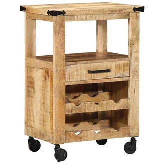 vidaXL Vidaxl - Carro De Cocina Marr&oacute;n 55 X 40 X 80 Cm Madera De Mango Maciza
