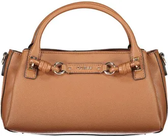 Guess Brown Polyurethane Womens Bag with Adjustable Womens Strap