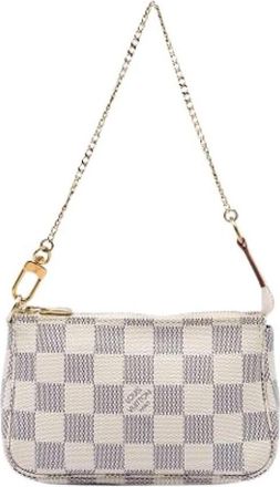 Louis Vuitton Pre-owned Mini Pochette Accessoires - Dames - Vintage Mini Tas - Wit - ONE Size - Vintage
