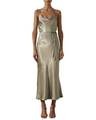 Shona Joy La Lune Bias Cowl Midi Dress