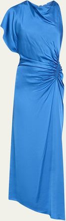 A.L.C. Pia Asymmetric Draped Satin Dress