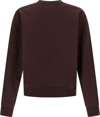 Saint Laurent Mens Bordeaux Cotton Sweatshirt Clothing
