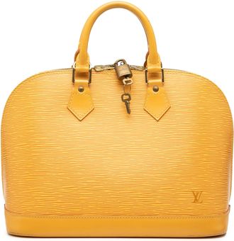 Louis Vuitton Pre-owned Womens Epi Alma Pm - Mustard Leather - One Size