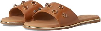 Johnston & Murphy Shayla Embellished Slide Womens Sandals Tan : 8.5 M, Leather