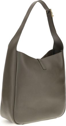 Saint Laurent Womens Shoulder Bag Le 5 &Agrave; 7 Light Musk Calf Leather