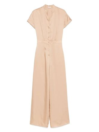 Liu Jo satin jumpsuit - women - Polyester - 42 - Neutrals