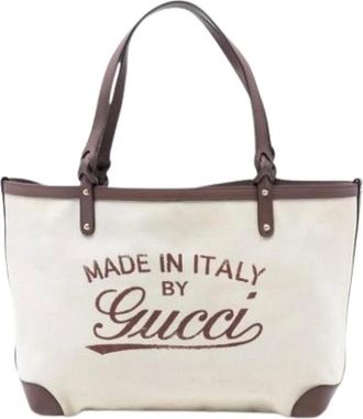Gucci Pre-owned Tote Bags, female, Beige, Size: ONE SIZE Pre-owned The Craft Tote Bag
