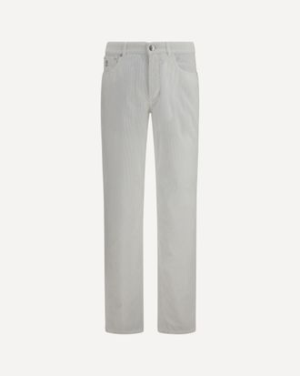 Brunello Cucinelli Five-pocket ribbed corduroy Pants Male 46