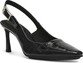 Anne Klein Ritzy High Womens Heels Black Croc : 7.5 M, Leather/Suede