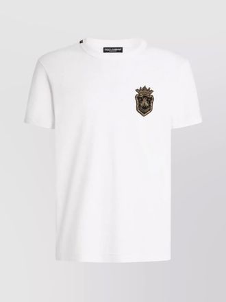Dolce & Gabbana cotton t-shirt embroidered crest