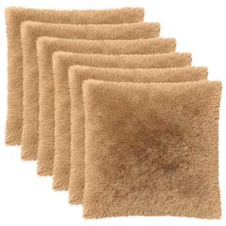 vidaXL Funda De Almohada 6 Pcs Heerlen Topo 55 X 55 Cm Fleece Pv Vidaxl