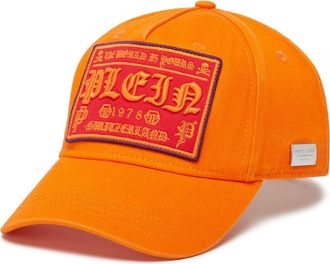 Philipp Plein Baseball Cap Gothic Plein Adjustable Strap Unisex in Orange at Nordstrom, Size 00
