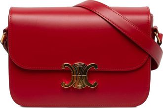 Celine Pre-owned Celine Classique Shiny Calfskin Triomphe Crossbody Ladies JSL7KE4TMBQM4D1R