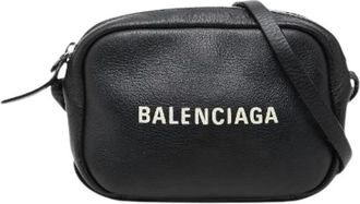 Balenciaga Pre-owned Everyday Camera Bag XS Leren Schoudertas - Dames - Vintage Schoudertas - Zwart - ONE Size - Leer - Vintage