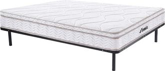 Vente-Unique Set telaio a doghe + materasso molle 3 zone e memory foam WOLKENTANZ di YSM&Eacute;E - 140 x 190 cm