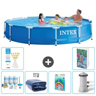 Intex Piscina Con Estructura Redonda - 366x76 Cm - 7-piezas S108