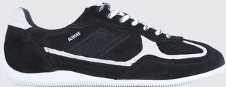 Alohas Sneaker bicolore in pelle e pelle scamosciata con logo stampato