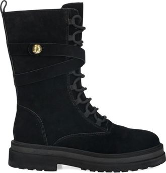 Twin-Set lace-up combat boots - Black