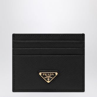 Prada Black card holder in Saffiano