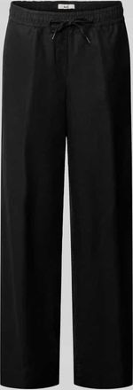 Brax Brax Regular Fit Weite Hose aus reinem Leinen Modell FARINA in Black, Gr&ouml;&szlig;e 34K