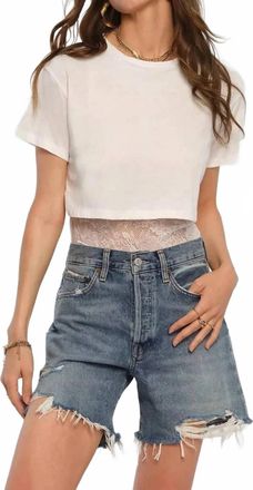 Heartloom Celine Relaxed Fit Bodysuit In White