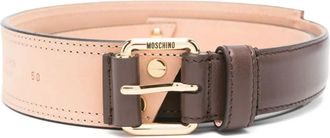 Moschino Cintura con design a inserti - Marrone