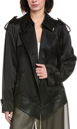 Helmut Lang Scarf Silk Trench Coat