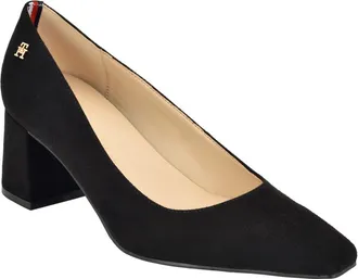 Tommy Hilfiger Opheili Block Heel Pump in Black at Nordstrom, Size 5.5
