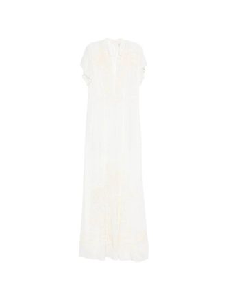 Forte_Forte Abito Crepe de Chine Ricamo iris Velvet