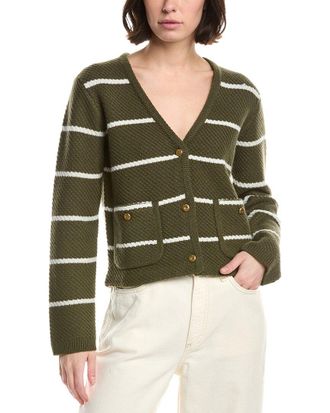 Rag & Bone Peggy Striped Wool Cardigan