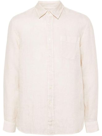 120% Lino long-sleeves linen shirt - Neutrals