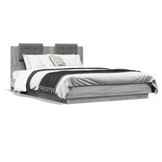 Berkfield Home Bed Frame without Mattress Grey Sonoma 140x200 cm