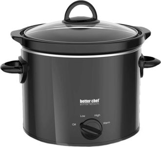 Better Chef Better Chef 3-Quart Slow Cooker With Removable Stoneware Crock - Round - IM-461B