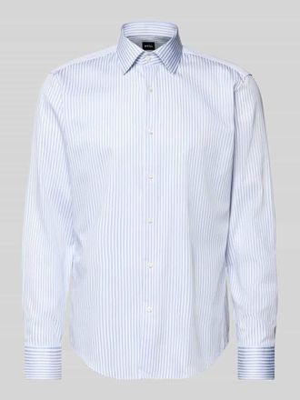 HUGO BOSS Regular Fit Businesshemd aus reiner Baumwolle Modell JOE in Bleu, Gr&ouml;&szlig;e 39