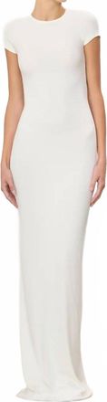 &Eacute;terne Cap Sleeve Maxi Dress In Cream