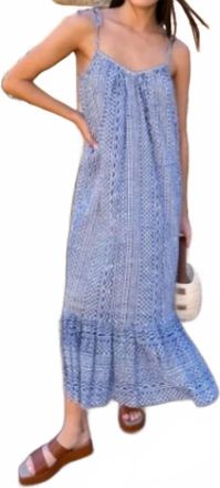 Emerson Fry India Maxi Sundress In Blue