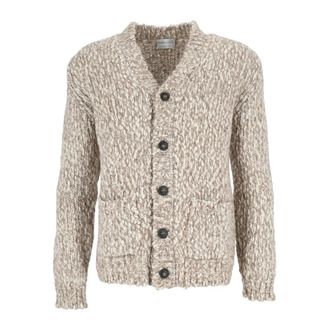 Settefili Cashmere C&aacute;rdigan Bottoni Tweed-Knit - Knitwear - Hombre - Gris - XL
