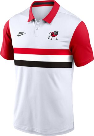 Nike Georgia Legacy Vapor Nike Mens Dri-FIT College Polo in White | 00HT01RDUGV-7LH