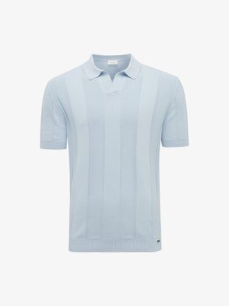 Gentiluomo Structuur Polo | Lichtblauw