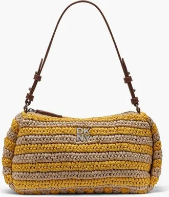 DKNY Remy Top-Zip Shoulder Bag in Taxi Cab Yellow/Natu at Nordstrom