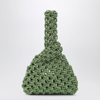 Hibourama Bags Niky apple green jewel bag with crystals