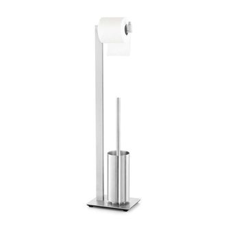 Zack LINEA Toiletbutler - 73x15x18cm - vrijstaand - mat geborsteld RVS