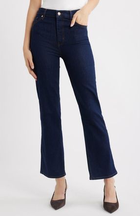 Frame Denim Le Sleek High Waist Ankle Straight Leg Jeans in Rinse at Nordstrom, Size 25